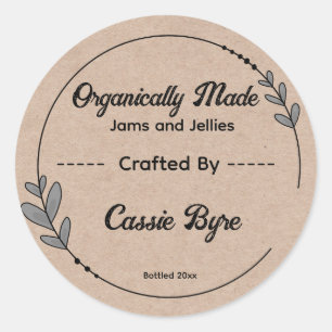 Custom Business Supplies Packaging Classic Round Sticker