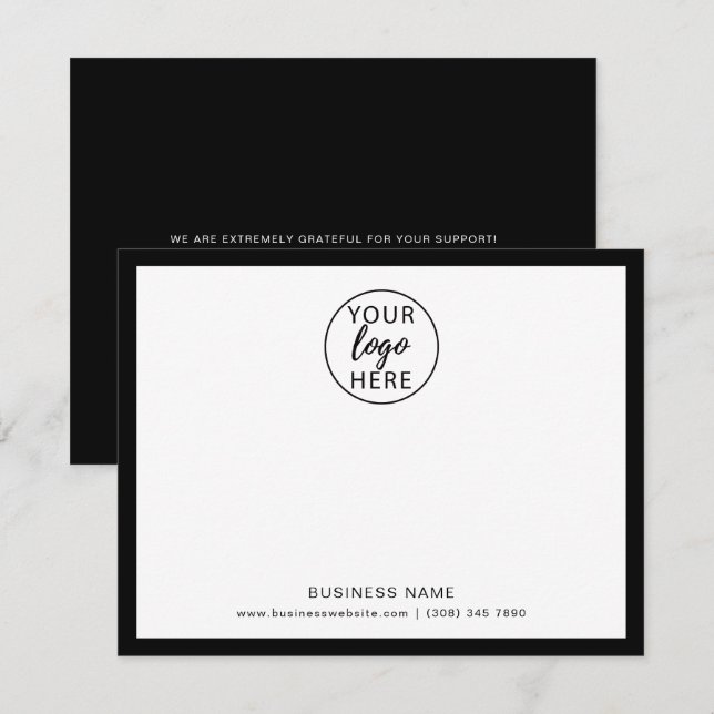 Custom Business Thank You Card (Front/Back)