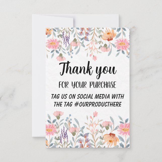 Custom Business Thank You Card (Front)