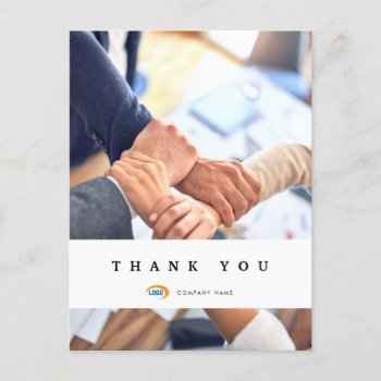 Custom Business Thank You Postcard by businessessentials at Zazzle