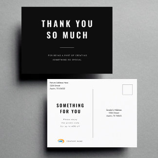 Custom Business Thank You Postcard