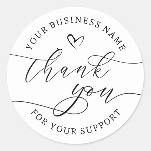 Custom Business Thank You Product Label Script 