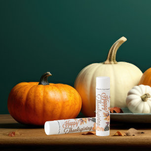 Custom Business Thanksgiving Beautiful Pumpkin Lip Balm
