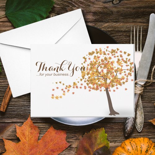 Custom Business Thanksgiving Greetings Card