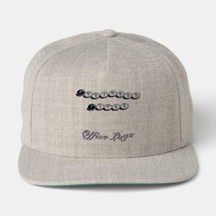 Custom Business Title Office Logo Heather Grey-Cap Snap Back Hat