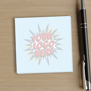 Custom Business - Watermark Logo Blue Post-it Notes
