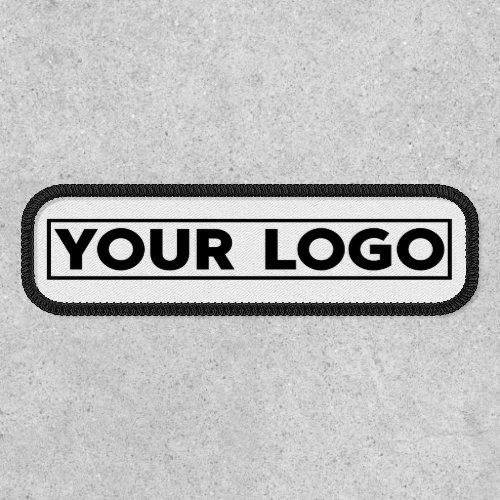 Custom Business Wide Logo Branded Rectangle Patch