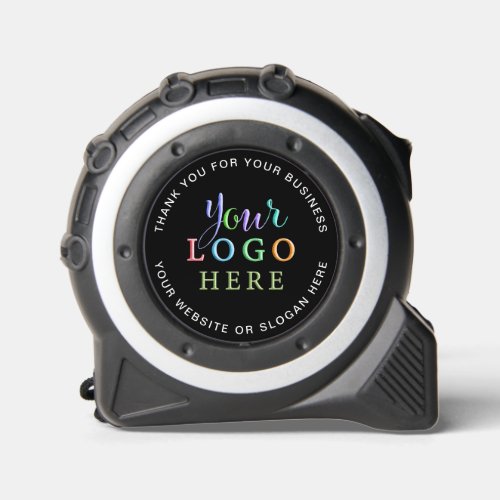 Custom Business Your Logo and Text Black Tape Measure