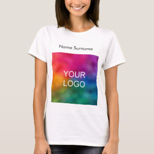 Custom Business Your Logo Here Employee Womens T-Shirt