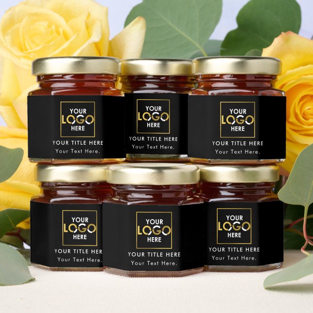 Custom Business Your Logo Here Promotional Gift Honey Jar Favors (Insitu)