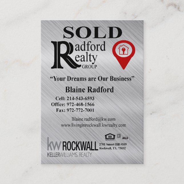 Custom Businses Card (Front)