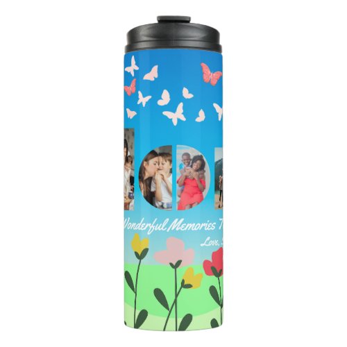 Custom Butterfly Mom Thermal Tumbler