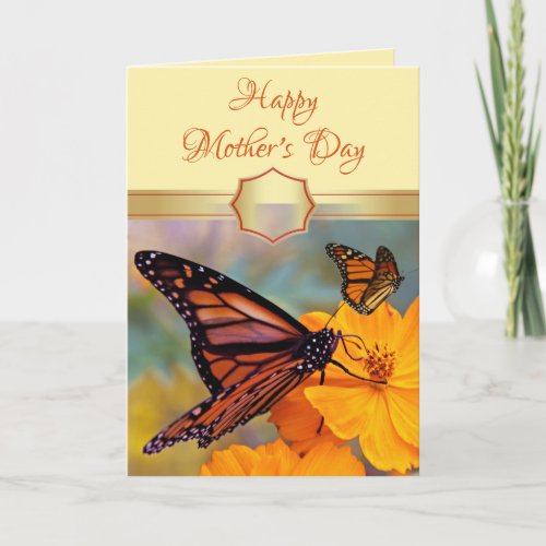 Custom Butterfly Mothers Day Card