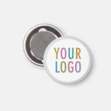 Custom Button Fridge Magnet Company Logo Round