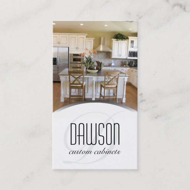 Custom Cabinet Maker Business Card (Front)