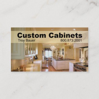 Custom Cabinets - Carpenter  Home Improvement Business Card by StylishBusinessCards at Zazzle