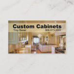 Custom Cabinets - Carpenter, Home Improvement Business Card at Zazzle