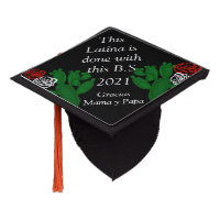 Gracias Mama Y Papa Cactus Graduation Cap Topper