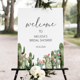 Custom Cactus Succulent Welcome Sign – Fiesta Baby