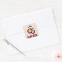 Custom Cafe Merch Vintage Croissant With Lavend