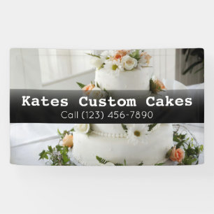 Custom Cake Baker Business Banner