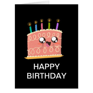 custom cake, cute, birthday card