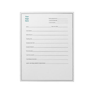 Custom Cake Decorator Appointment Form Custom Logo Notepad