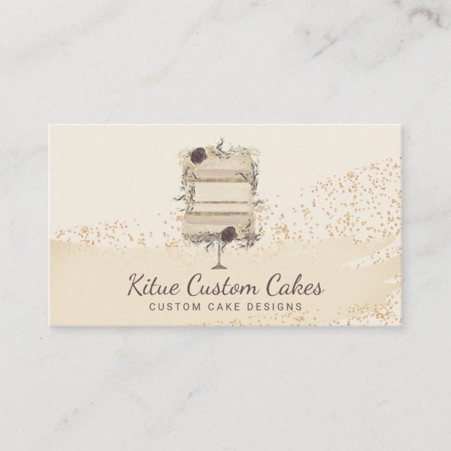 Custom Cake Order Specialist Business Card