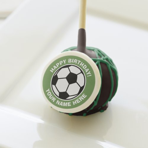 Custom cake pops for kids soccer Birthday party