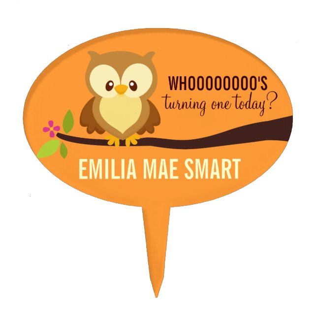 Custom Cake Topper (Emilia) (Front)