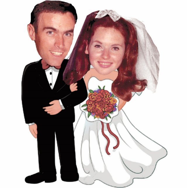 Custom Cake Topper | Wedding Anniversary Cutout (Front)