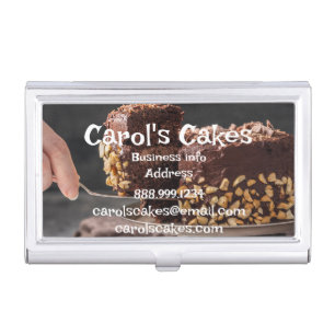 Custom Cake & Wedding Cake Design Bakers Business Card Case