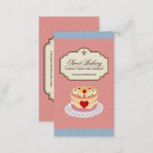 Custom Cakes and Cookies Dessert Bakery Store Business Card (Front/Back)
