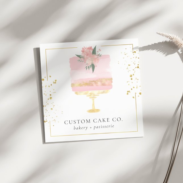 Custom Cakes Bakery Business Card (Creator Uploaded)