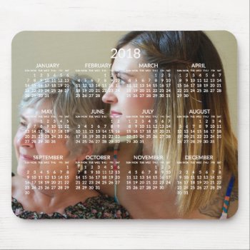 Custom Calendar 2018 Mousepads Add Photo by online_store at Zazzle