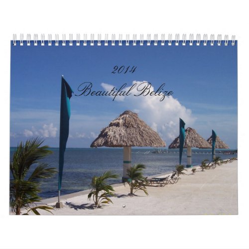 Custom Calendar featuring scenes from Belize