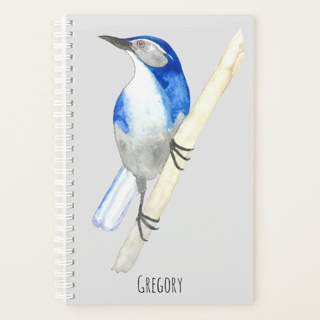 Custom California Scrub Jay Planner (Front)