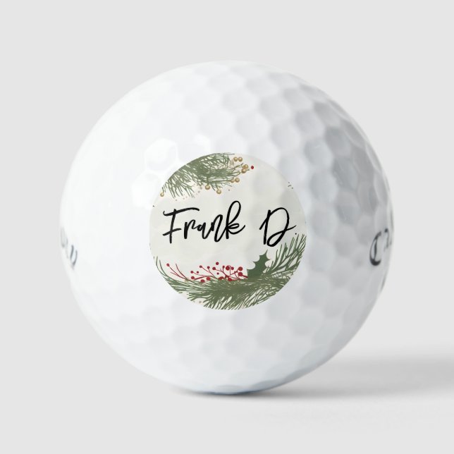 Custom Callaway Golf Ball, Personalized Christmas Balls (Front)