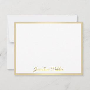 Custom Calligraphed Template Gold Script Name
