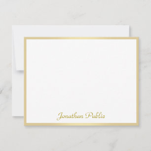 Custom Calligraphed Template Gold Script Text