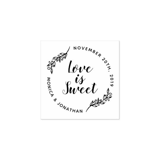 love calligraphy let grow Calligraphy Sweet Wedding Is Custom Love Botanical Rubber