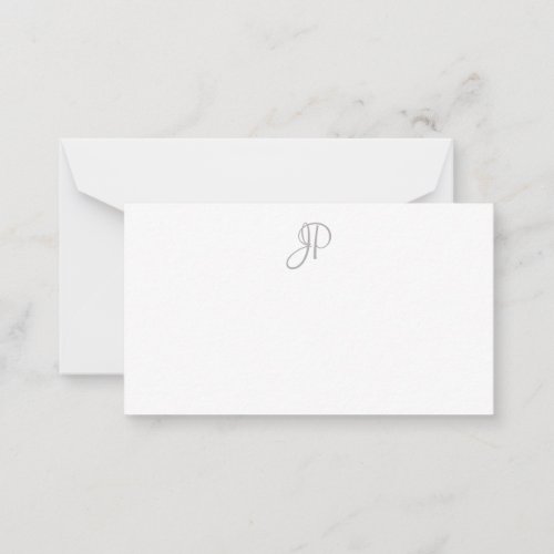 Custom Calligraphy Monogrammed Minimalist Template