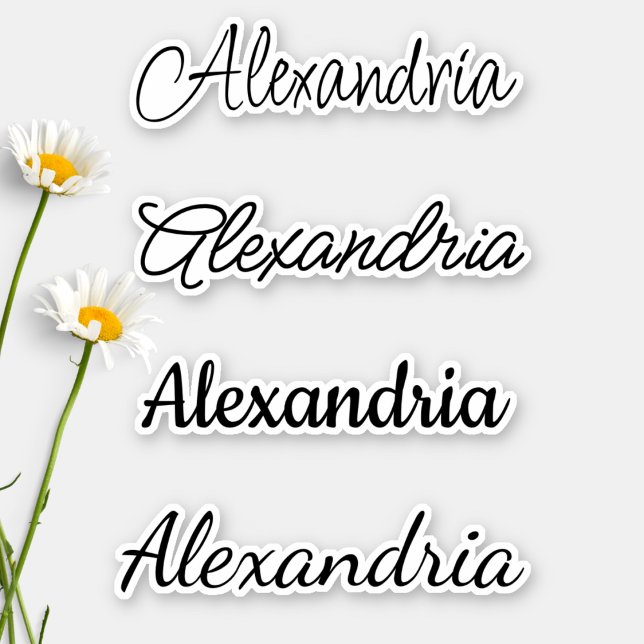 Custom Calligraphy Name Waterproof  Sticker (Creator Uploaded)