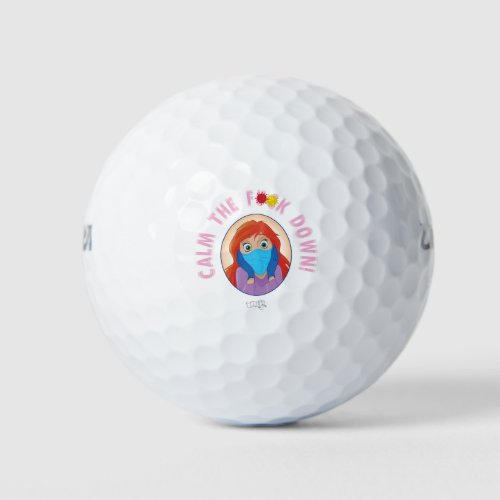 Custom Calm the FK Down Merch Golf Balls