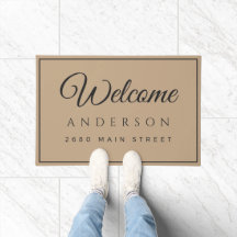 Custom Camel Family Name Welcome Luxury Area