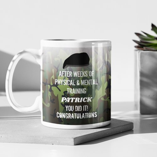 Custom Camo Passing Out Parade Coffee Mug