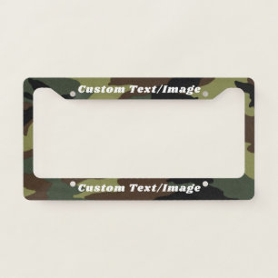 Custom Camouflage Pattern Camo License Plate Frame