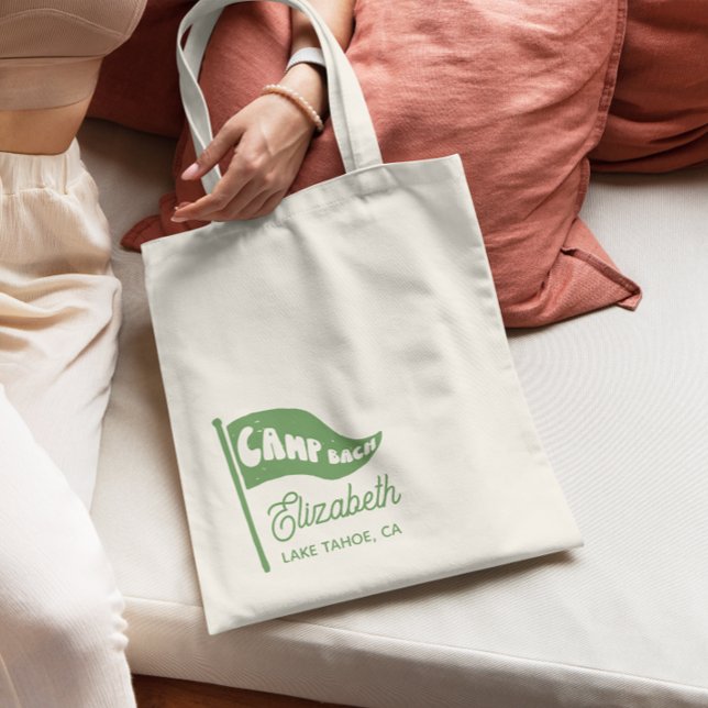 Custom Camp Bach Bachelorette Mountain Favor Tote Bag (Creator Uploaded)