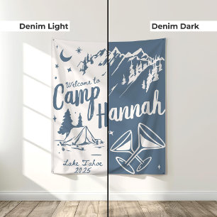 Custom Camp Bachelorette Banner Large Camp Bride Tapestry