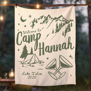 Custom Camp Bachelorette Banner Large Camp Bride Tapestry